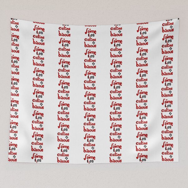 Aperçu de l'œuvre J’aime les câlins plus bisous créée et vendue par CyrilsDesigns.