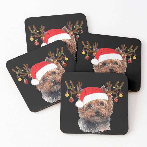 Item preview, Yorkshire Terrier Christmas Reindeer Santa Dog Lover Pajama designed and sold by BrockSly.