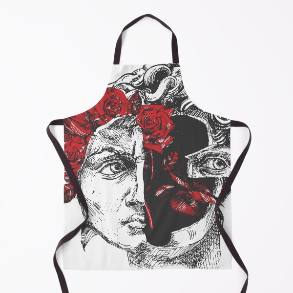 Item preview, Engraved statue David with red rose designed and sold by CatMadePattern.