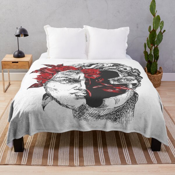 Item preview, Engraved statue David with red rose designed and sold by CatMadePattern.