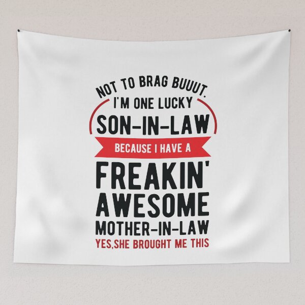 Item preview, Lucky Son In Law Of A Awesome Mother In Law Gag designed and sold by TheMattDesigns.