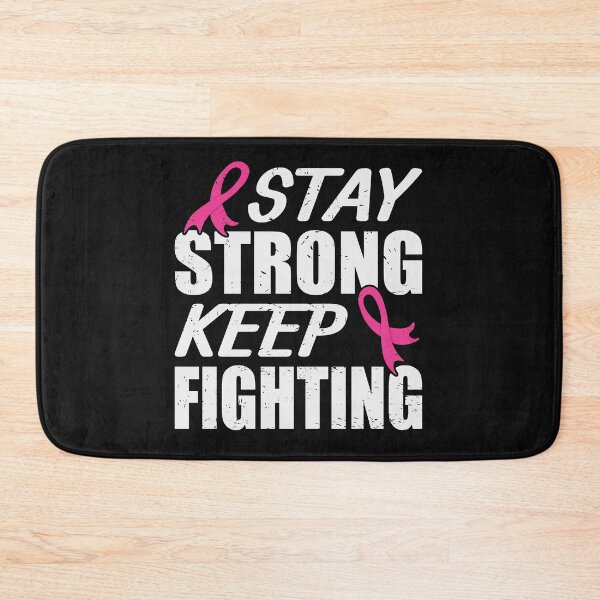 Item preview, Stay Strong Keep Fighting Breast cancer pink loop designed and sold by tarek25.