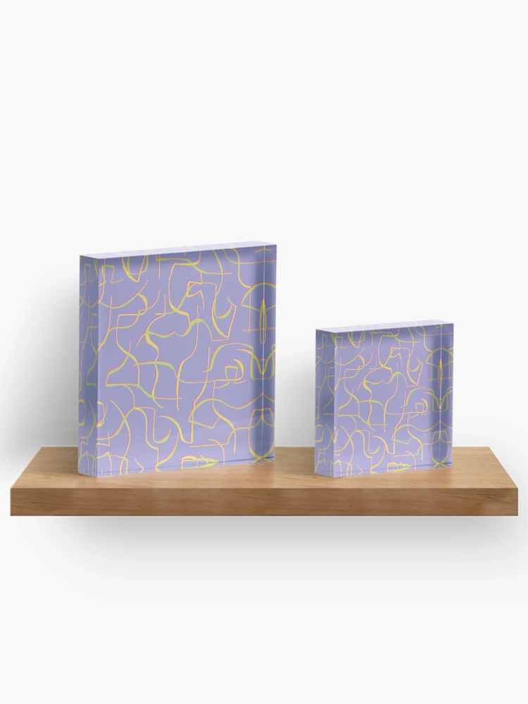 Thumbnail 3 of 5, Acrylic Block, Line pattern designed and sold by FadsBoo.