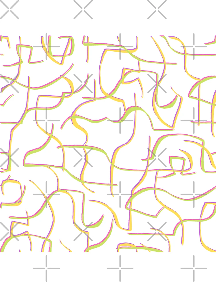 Thumbnail 7 of 7, Oversized T-Shirt, Line pattern designed and sold by FadsBoo.
