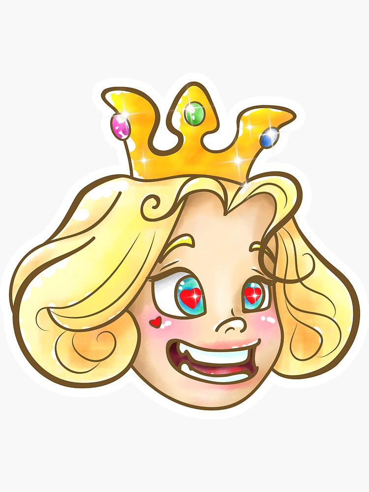 "Princess Emoji" Sticker by MilaLau Redbubble