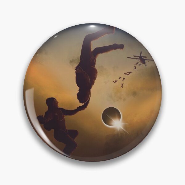 Item preview, Skydiving freeflyers during solar eclipse designed and sold by FatSlugDesigns.
