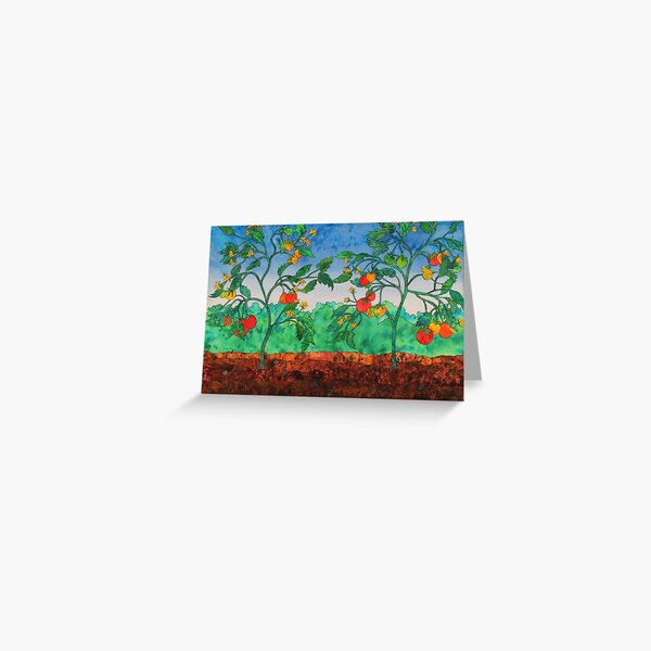 Summertime Tomatoes Greeting Card