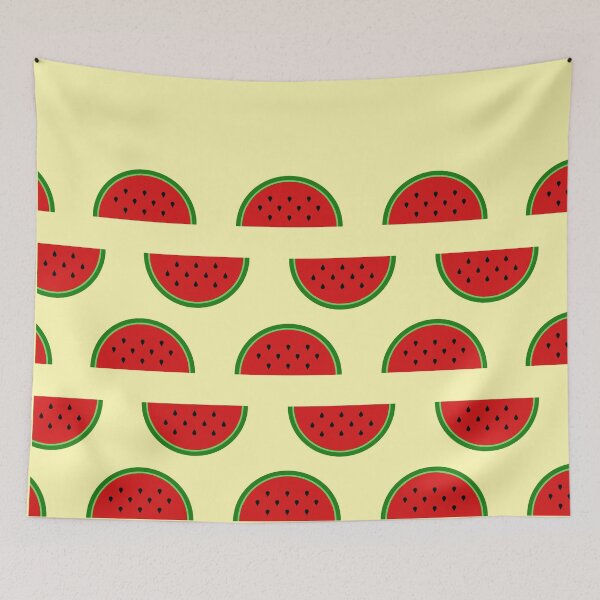 Item preview, Cute Watermelon with yellow background designed and sold by ClaudiaGrosso.