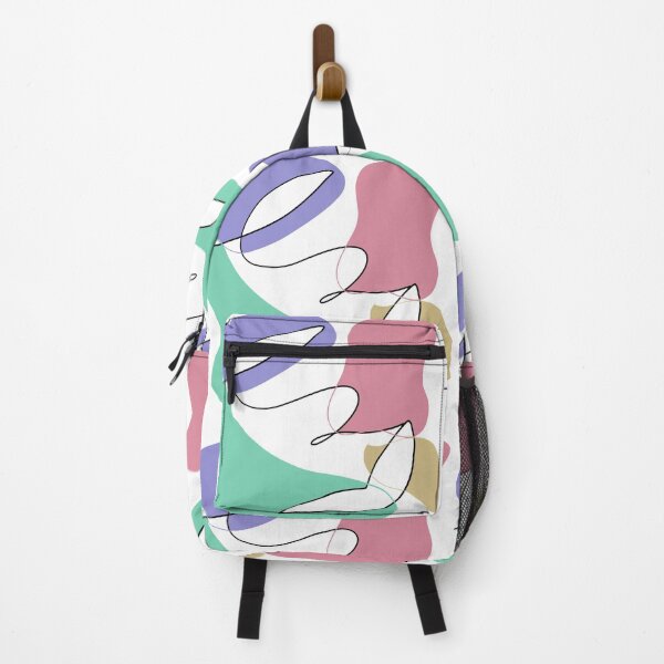 Item preview, Abstract face line art, line art, colorful line art, pastel tones line art, abstract art designed and sold by Gabrielle Freitas.