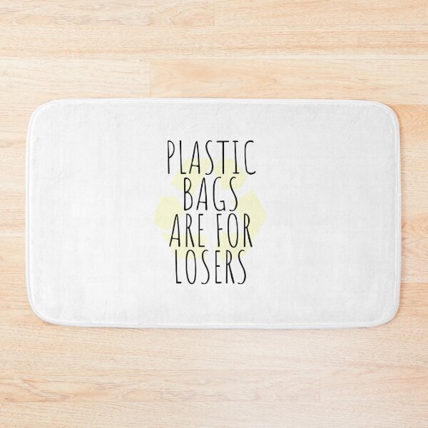 Item preview, PLASTIC BAGS ARE FOR LOSERS - TOTE BAG - TOTE - BAG  designed and sold by Tropical Blood.