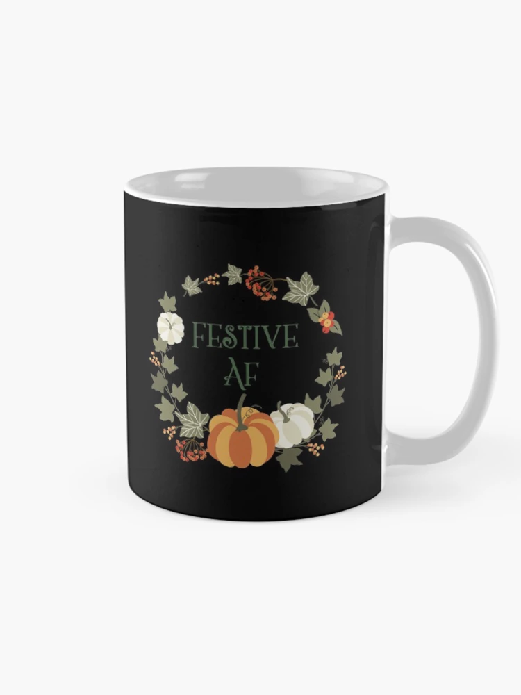 Thumbnail 3 of 6, Coffee Mug, Festive AF Fall Design designed and sold by RozWatts.