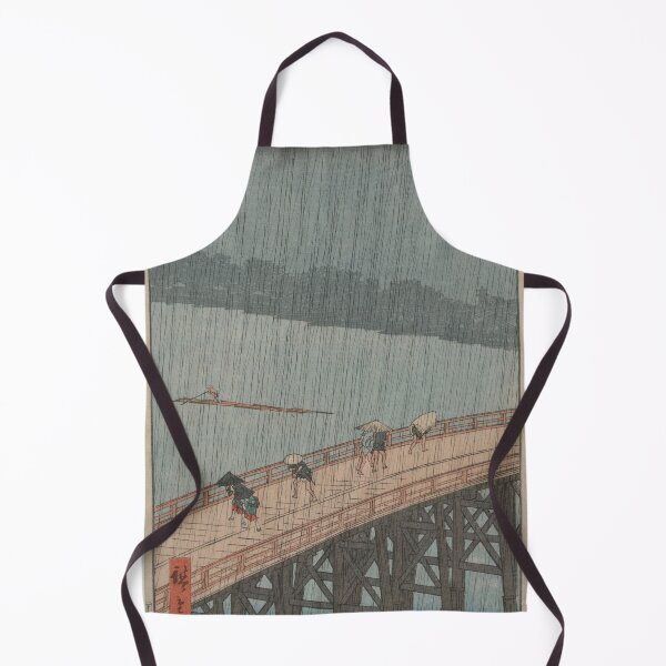 Item preview, Traditional Japanese Painting Rain Storm designed and sold by Kaixiu-Art.