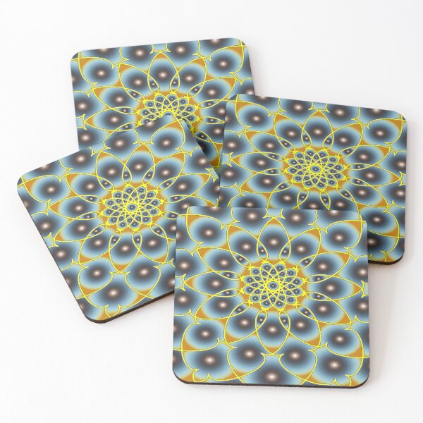 Item preview, Cool mandala, atomic model in yellow designed and sold by bernd49.