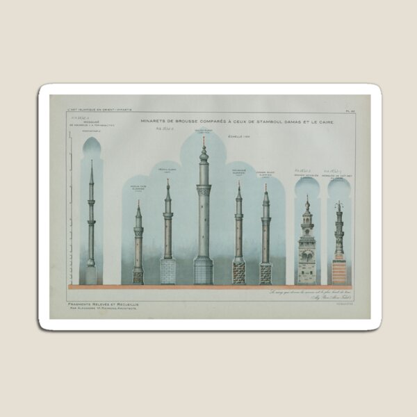 Item preview, Osmanlı eyaletlerindeki minareler. Minaret styles in Ottoman domains. designed and sold by OttomanArchive.