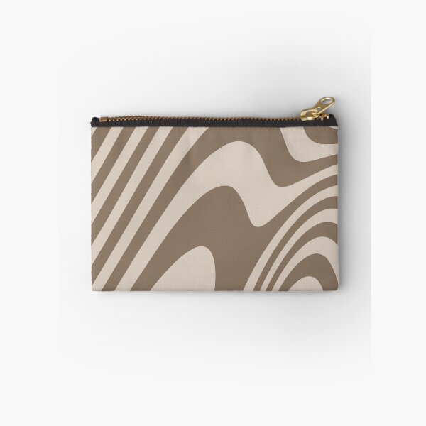 Item preview, Beige and Brown Zebra Grooves Abstract Pattern Art designed and sold by patternsoup.