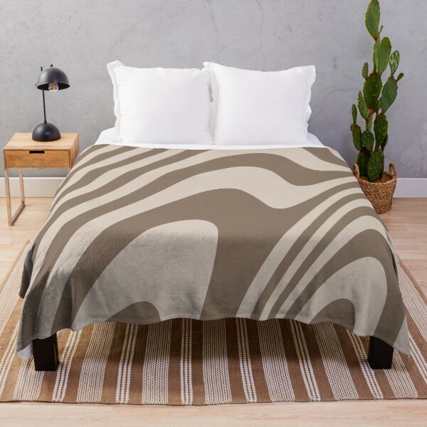 Item preview, Beige and Brown Zebra Grooves Abstract Pattern Art designed and sold by patternsoup.