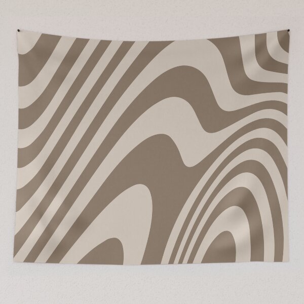 Item preview, Beige and Brown Zebra Grooves Abstract Pattern Art designed and sold by patternsoup.