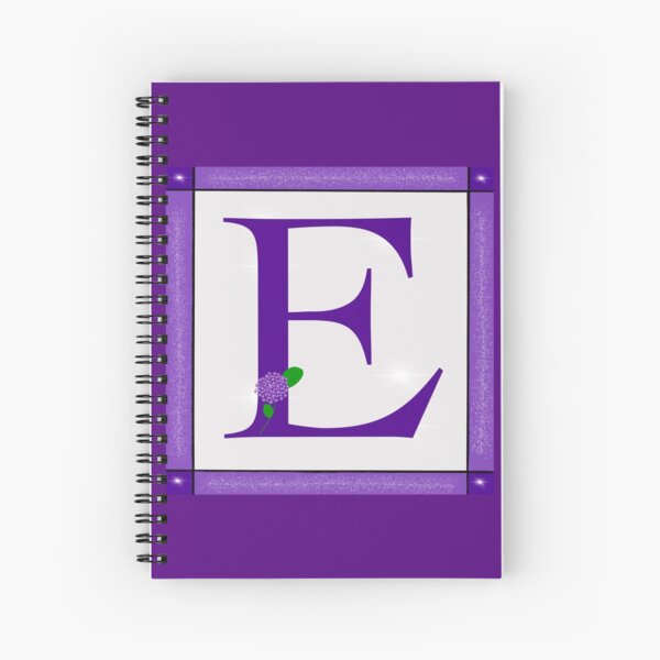 Item preview, Purple Sparkle and Hydrangea Initial letter E designed and sold by F-ranny.