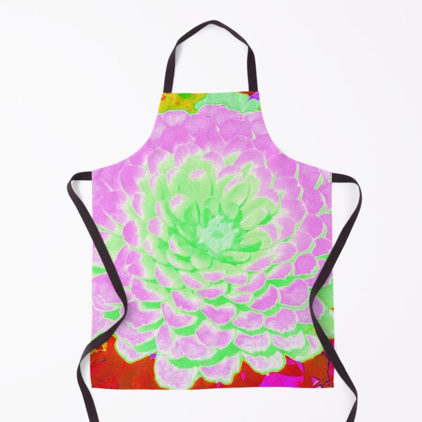 Item preview, Pretty Pink and Green Zinnia in the Summer Garden designed and sold by myrubiogarden.