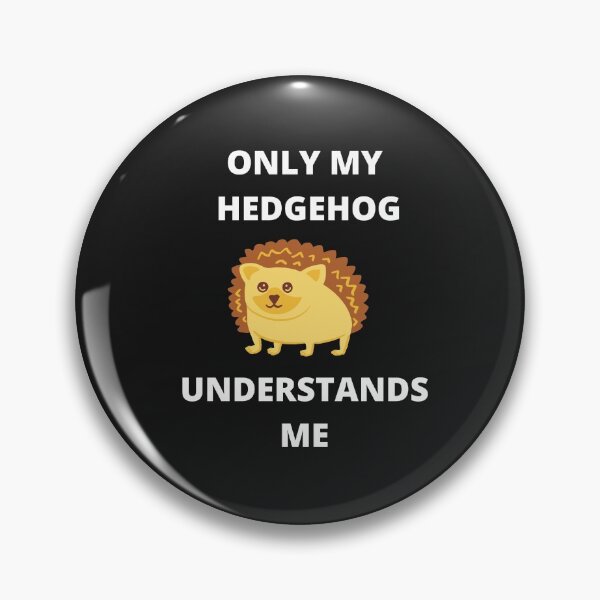Item preview, Only my hedgehog understands me t shirt designed and sold by Krafty  Arts Studio.