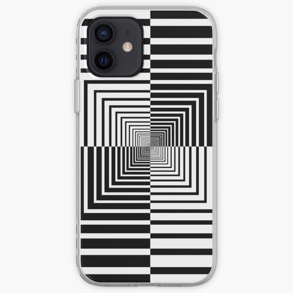 Squares, Op art, short for optical art, is a style of visual art that uses optical illusions iPhone Soft Case