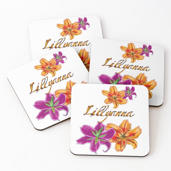 Item preview, Top 10 best personalised gifts 2022  - Lillyanna ,personalised,personalized custom name with painted lilies designed and sold by Artonmytee.