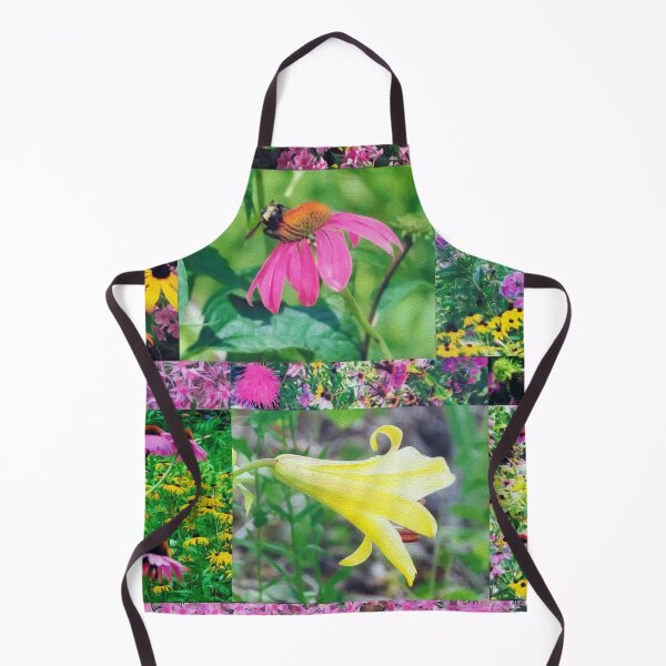 Item preview, Floral Garden Collage with Bumblebee designed and sold by myrubiogarden.