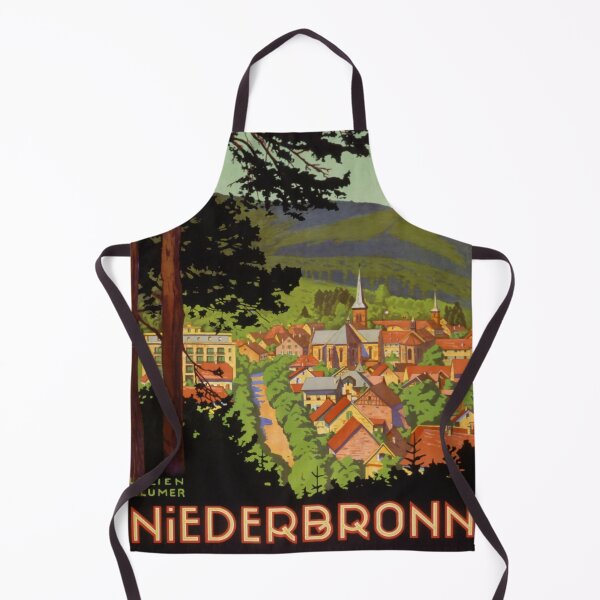Item preview, retro classic ALSACE Niederbronn les Bains poster designed and sold by CorasPosters.