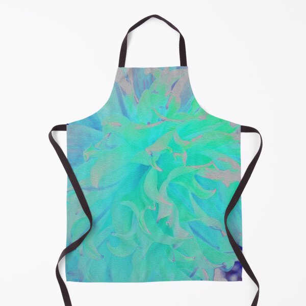 Item preview, Elegant Aquamarine Green and Blue Dahlia Flower designed and sold by myrubiogarden.