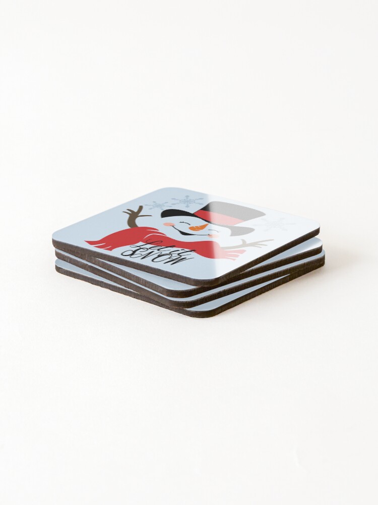 Thumbnail 4 of 5, Coasters (Set of 4), Let It Snow! designed and sold by ReesDesigns.