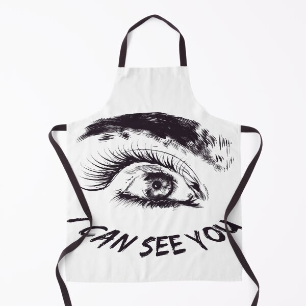 Item preview, "I Can See You" EyeBrows Top Print Black Eyes designed and sold by Otmeks.