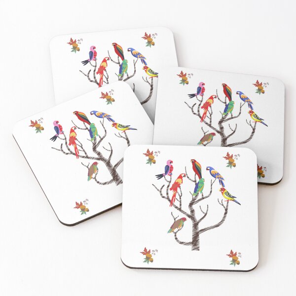 Item preview, Parrots Perched on a Tree designed and sold by Lorify.