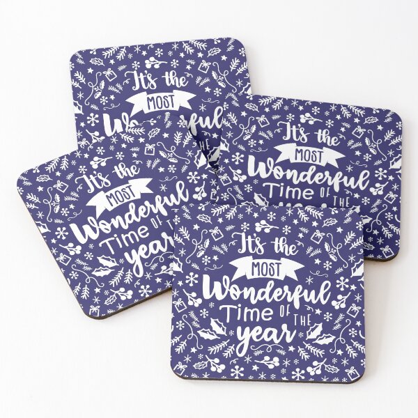 Item preview, It's the Most Wonderful Time of the Year Christmas Time - Blue designed and sold by GDCdesigns.
