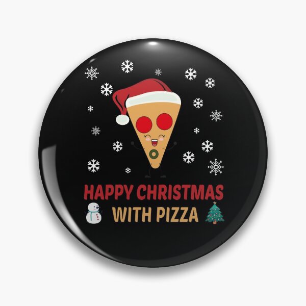 Item preview, Happy Christmas with Pizza designed and sold by MG STORE.