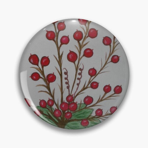 Item preview, Joyful Love, Berry Houx Flower, Watercolour Painting and Black Ink designed and sold by GKstudio.