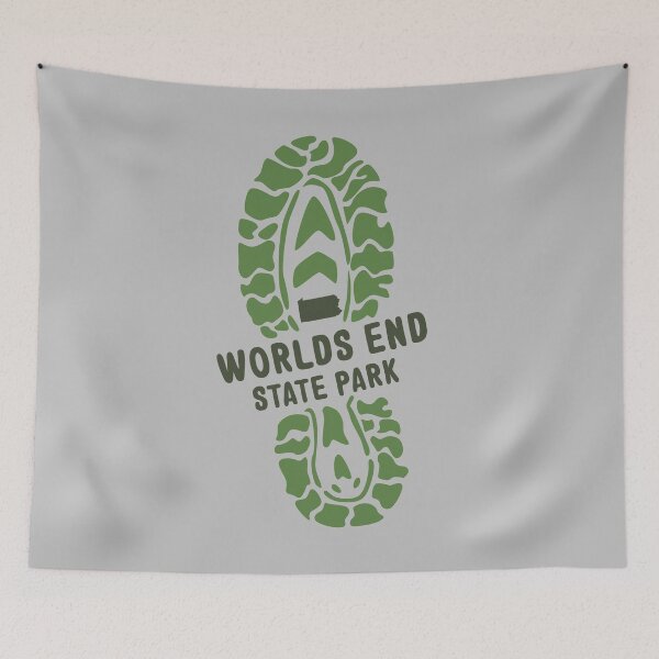 Item preview, Worlds End State Park Pennsylvania PA Forest Hiking Boot Print  designed and sold by palmettodigital.