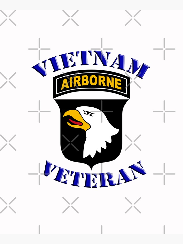 101st Airborne Vietnam Veteran Sticker By Buckwhite Redbubble