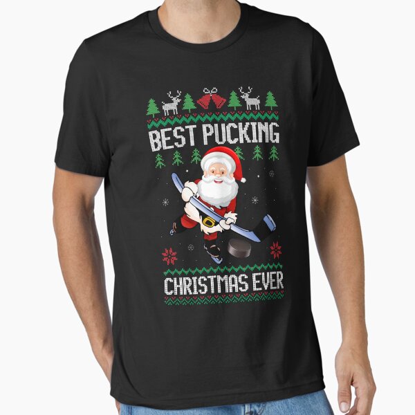 Item preview, Funny Best Pucking Santa Claus Ugly Christmas Ice Hockey designed and sold by Best Designer.