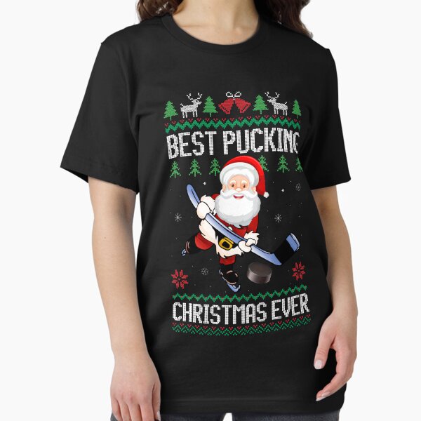 Item preview, Funny Best Pucking Santa Claus Ugly Christmas Ice Hockey designed and sold by Best Designer.