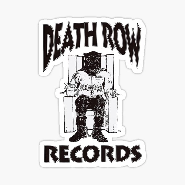 Logotipo de Death Row Records Pegatina