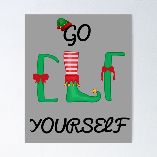 Item preview, "Go Elf yourself" Funny Elf Christmas designed and sold by AshzShop.
