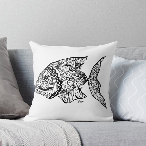 Item preview, Fish Doodle Design 6 designed and sold by DoodlingJorge.