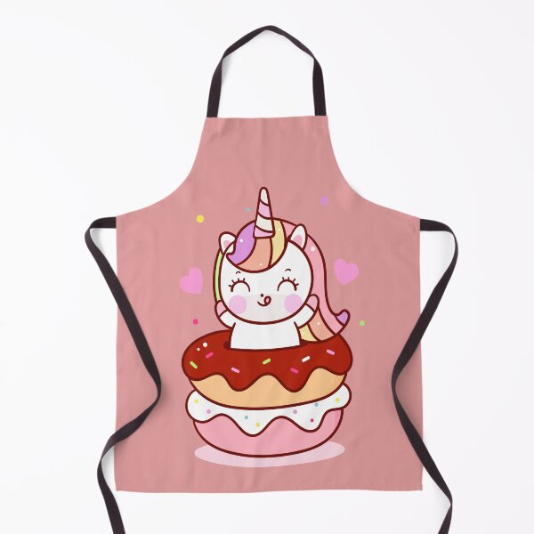 Item preview, Kawaii Cute Colorful Unicorn in the donut  designed and sold by YuliyaR.