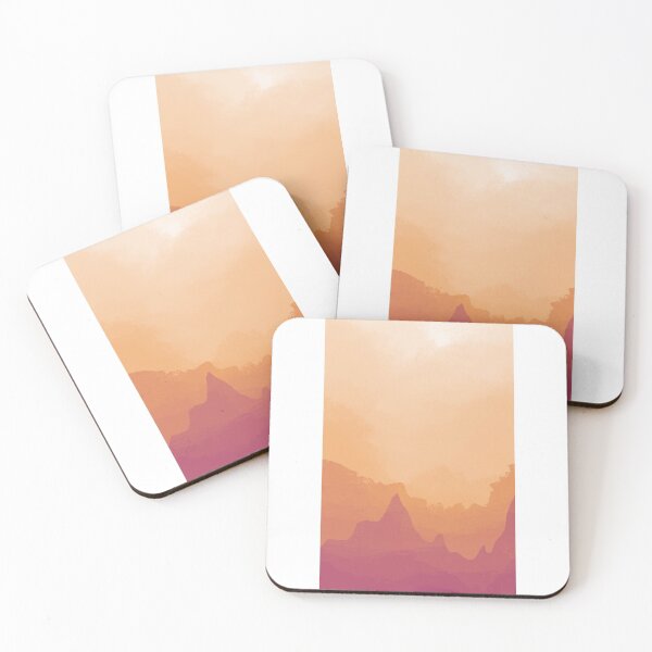 Item preview, warm colored mountains designed and sold by korinia.