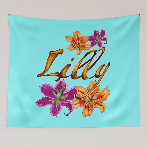 Item preview, Top 10 best personalised gifts 2022  - Lilly ,personalised,personalized name with painted lilies designed and sold by Artonmytee.