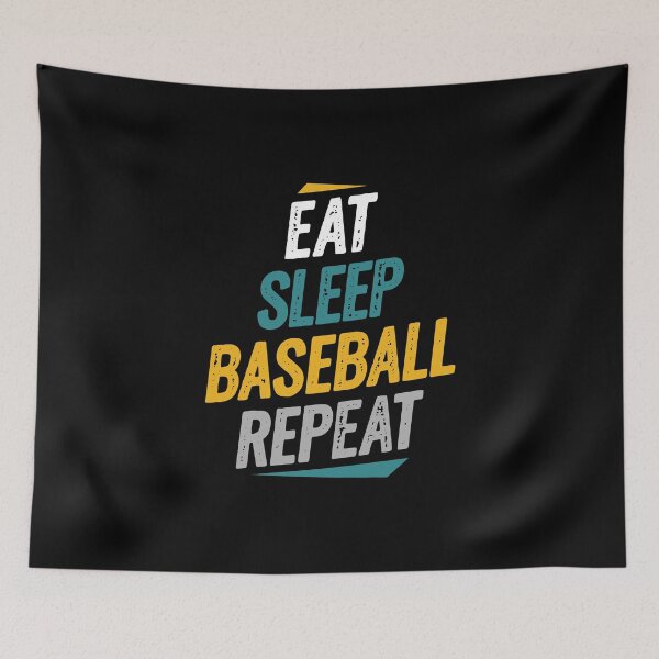 Item preview, Eat Sleep Baseball Repeat Baseball Fans designed and sold by Go-Fun.