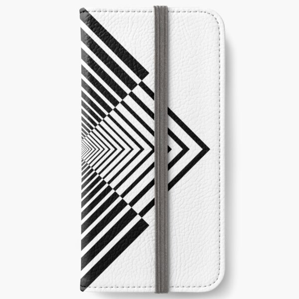 Rhombus, Squares, Op art, short for optical art, is a style of visual art that uses optical illusions iPhone Wallet