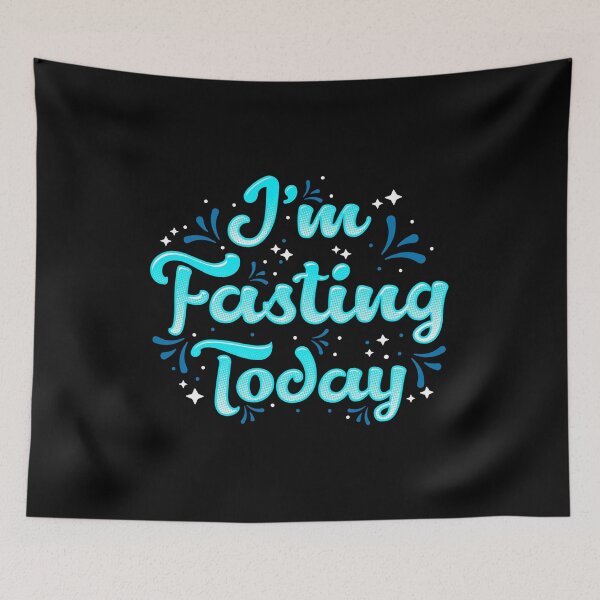 Item preview, I'm Fasting Today Design for Lent, Ramadan, Yom Kippur, Ketogenic Diet, Intermittent Fasting designed and sold by Gold Wings Tees.
