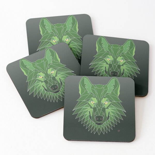 Item preview, Wolf Angles Green Print designed and sold by Calum Sharp.