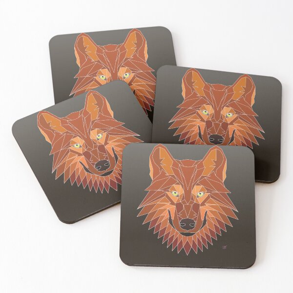 Item preview, Wolf Angles Red Print designed and sold by Calum Sharp.